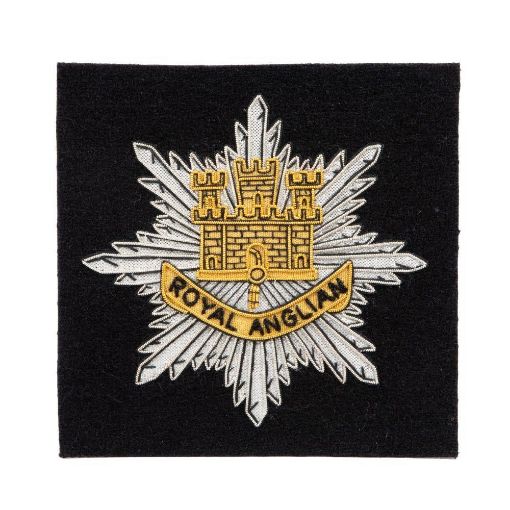 Picture of Royal Anglian Blazer Badge - 3rd Battalion - B/W