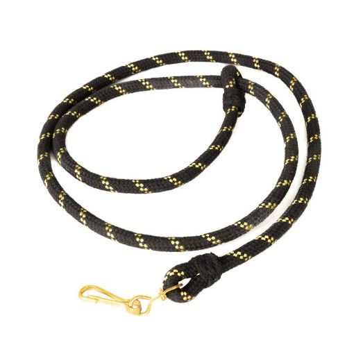 Picture of Royal Anglian 3rd Bn - 2 Loops & Clip - O/Rs Black/Gold Lanyard