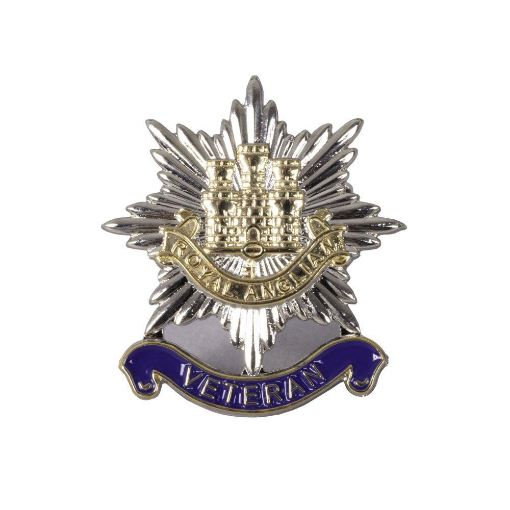 Picture of Royal Anglian Lapel Pin - Veteran - Plastic Box