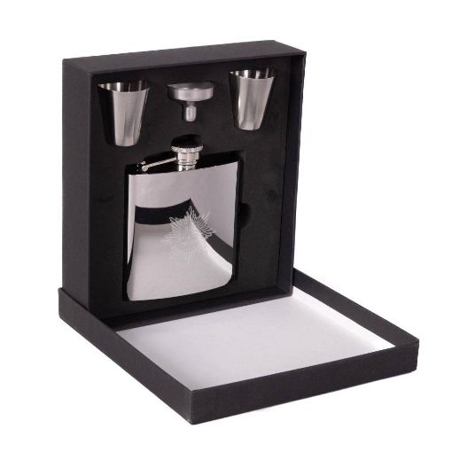 Picture of Royal Anglian Metal Hip Flask - 6oz with Filler & 2 Cups