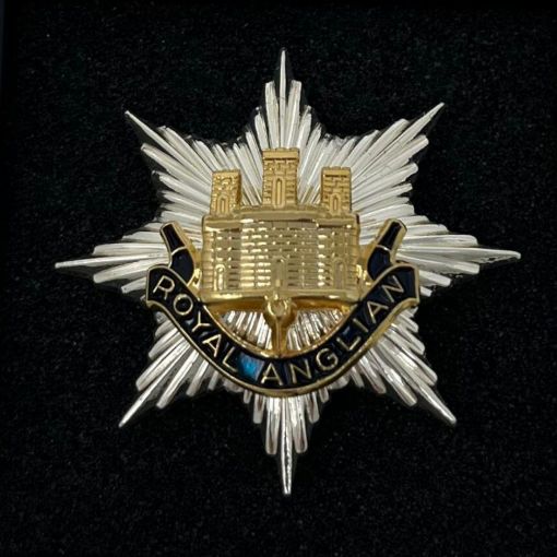 Picture of Royal Anglian Ladies Brooch - Gilt/Enamel